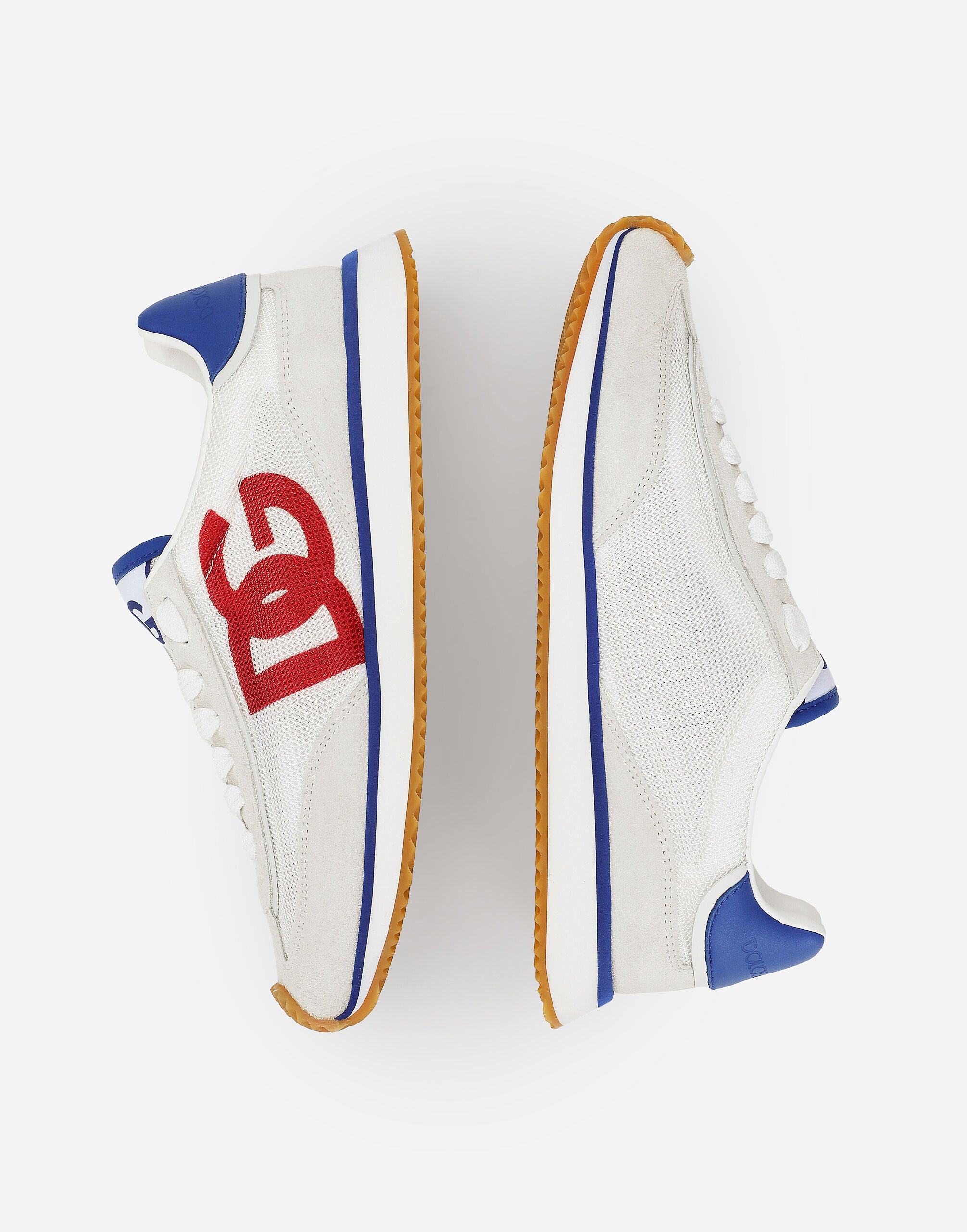 Cushion Mixed-Material Sneakers in Multicolor