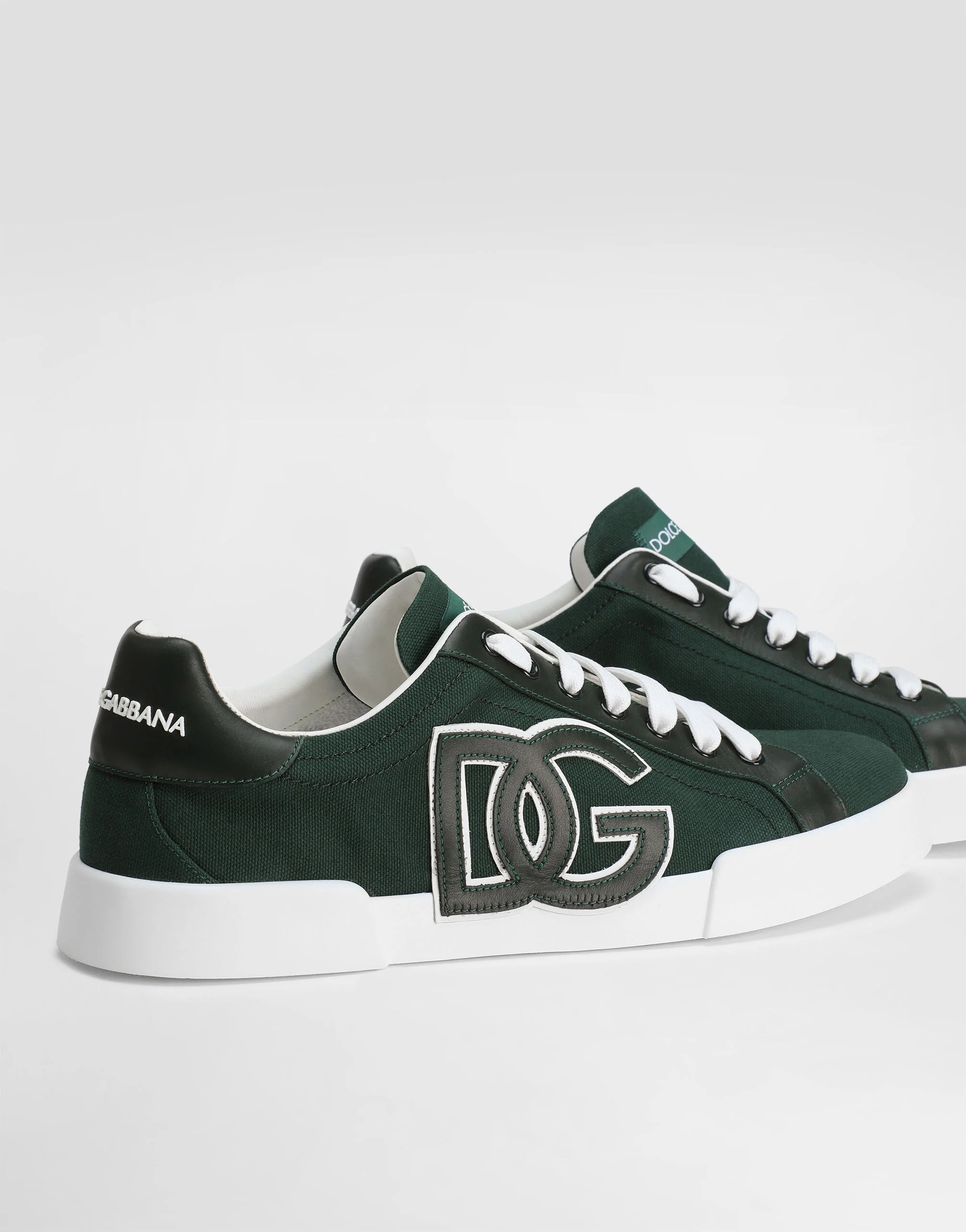 Portofino Light Strobel Sneakers in Canvas and Calfskin