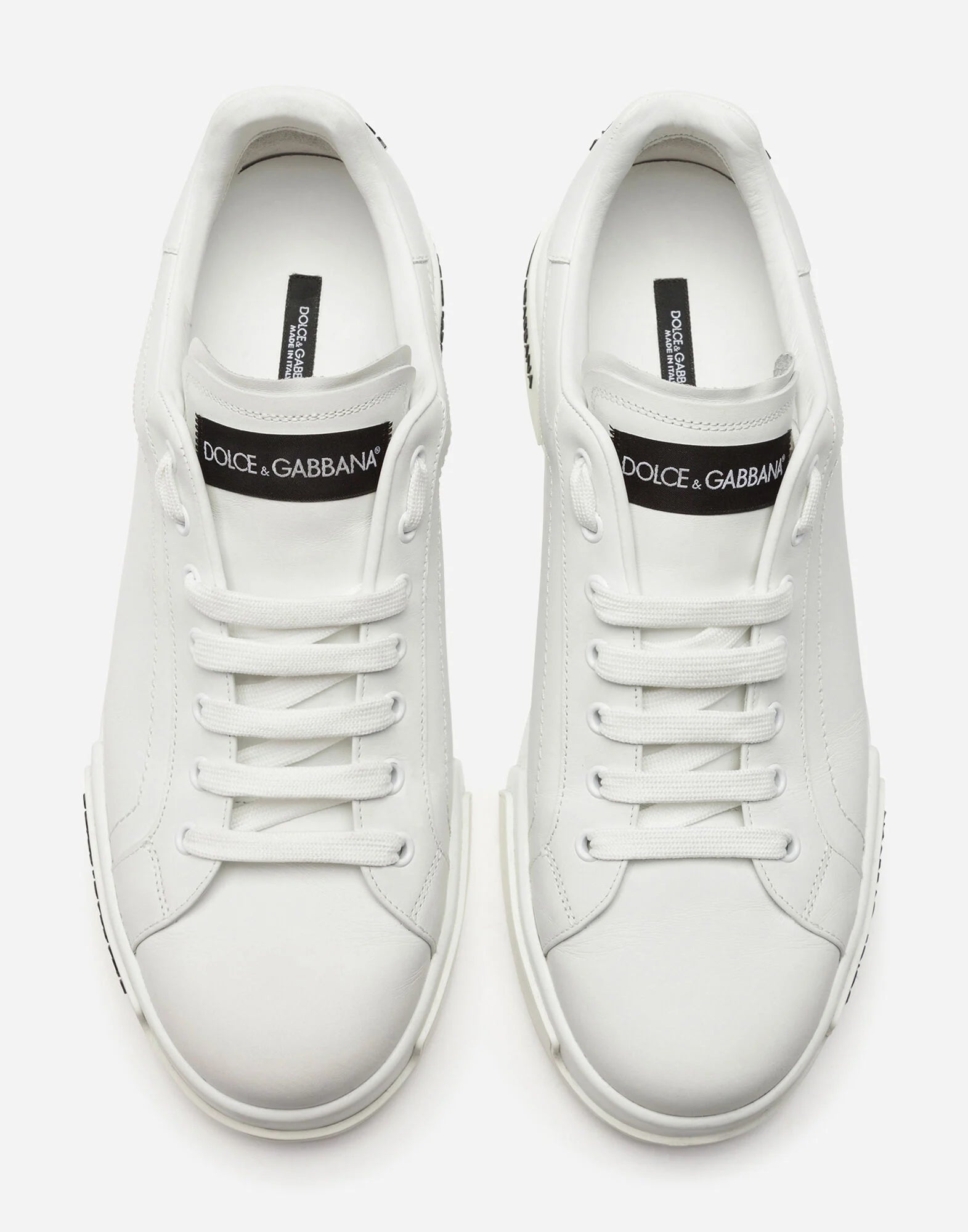 Portofino Nappa Calfskin Sneakers in White