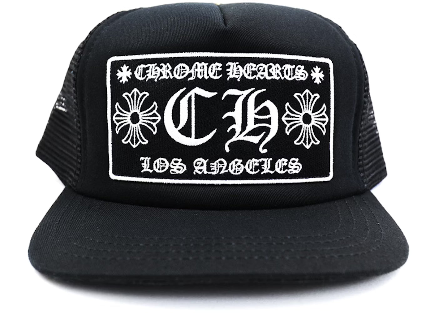 Chrome Hearts CH Los Angeles Trucker Hat Black / Black