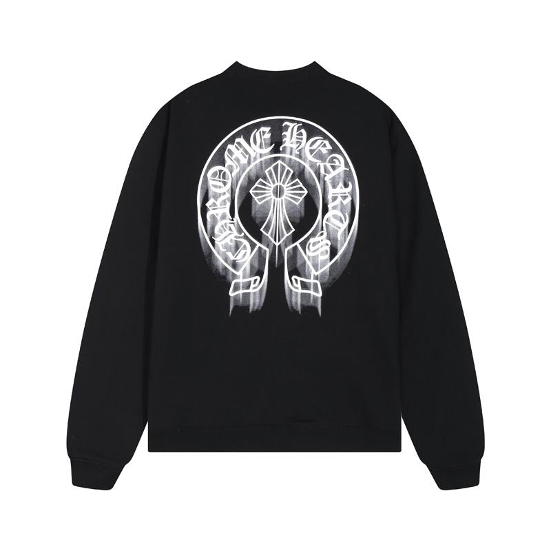 Crewneck Cotton Sweatshirt Black