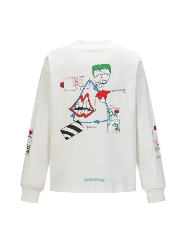 Matty Boy Color Blind Graphic Long Sleeve T-Shirt White