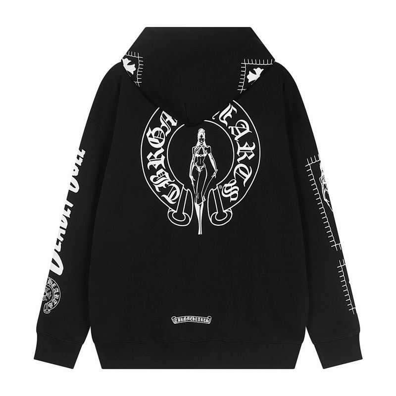 Deadly Doll Comic Horseshoe Pullover Hoodie Black