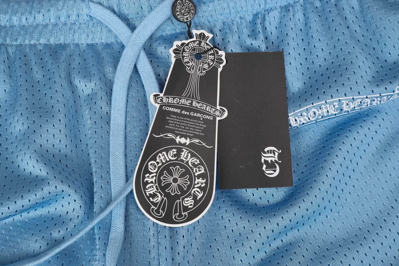 Cross Graphic Jersey Mesh Sweat Pants Light Blue