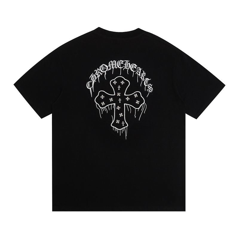 Series No.4 Dripping Cross Graphic T-Shirt
