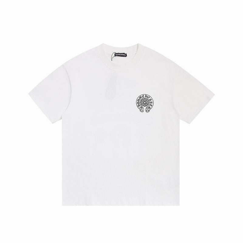 Logo Print T-Shirt Beige, White & Black