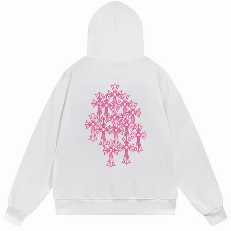 Pink Floral Cross Graphic Hoodie