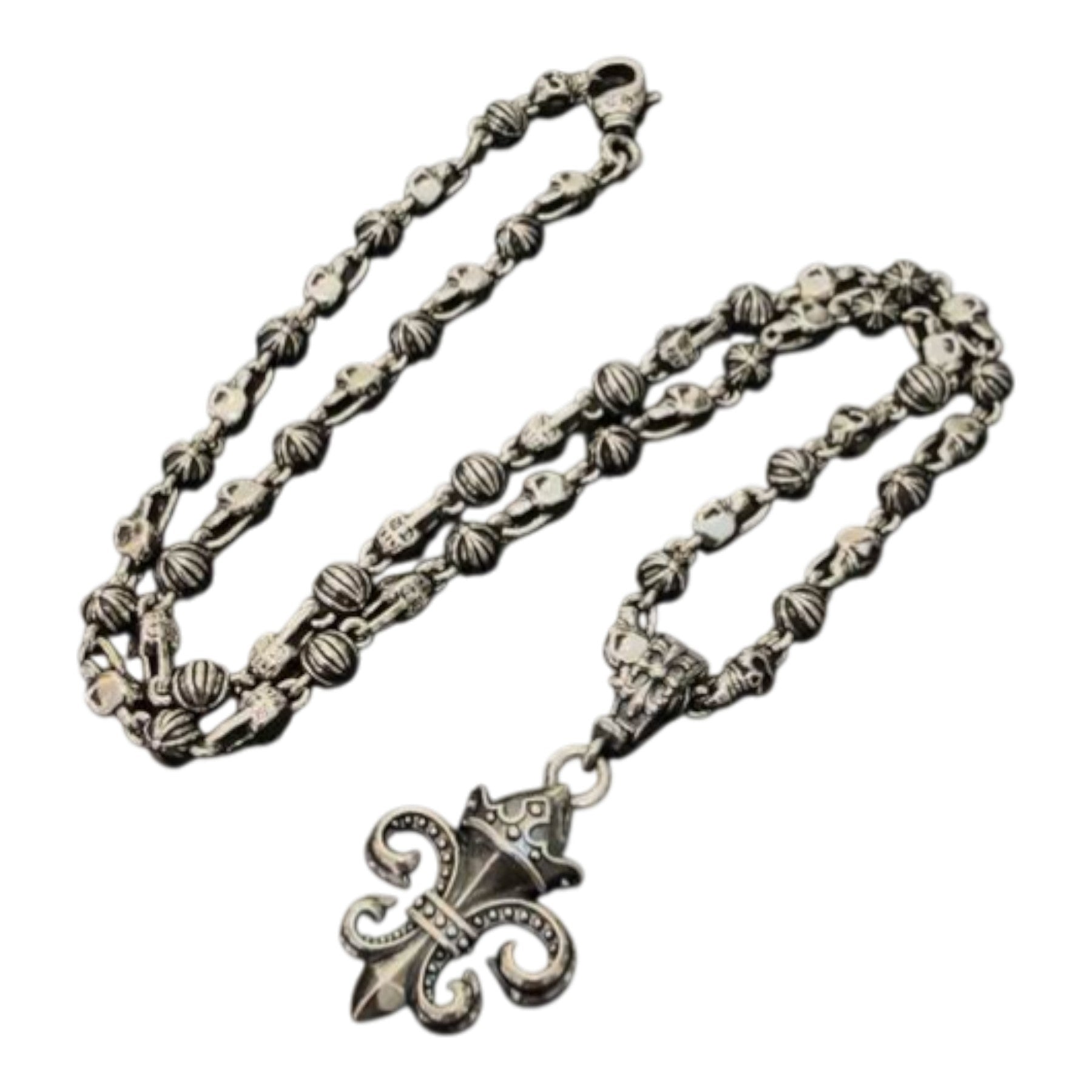 BS Fleur Pendant Ball Chain Necklace