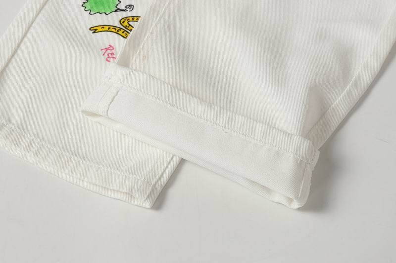 Matty Boy Cross Patch White Denim Jeans