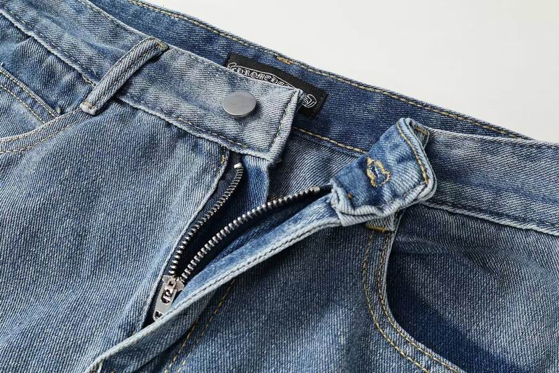 Cross Patch Washed Denim Jeans