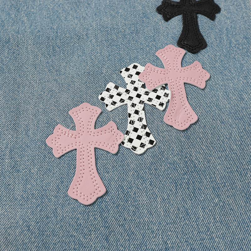 Multicolour Cross Patch Denim Jeans