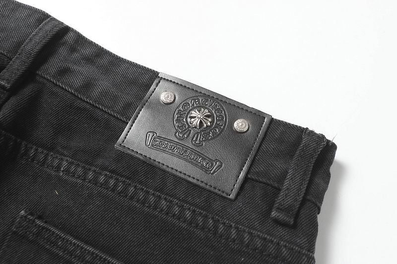 Multicolor Cross Patch Black Denim Jeans