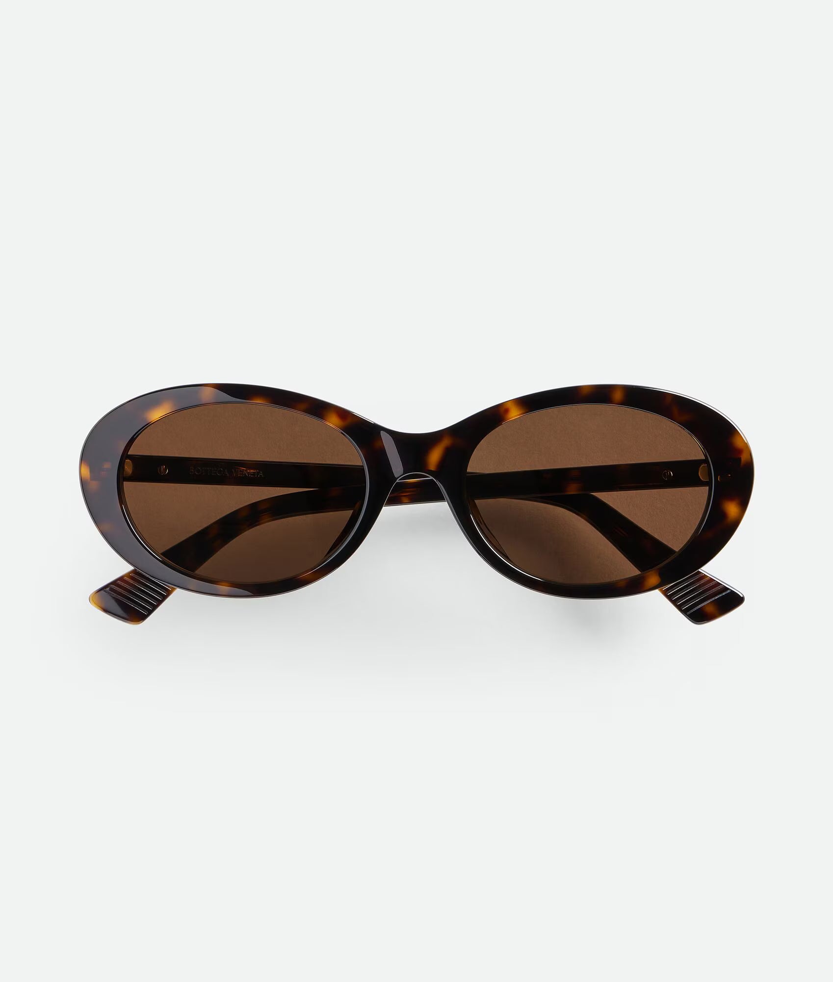 Classic Oval Sunglasses Havana Brown