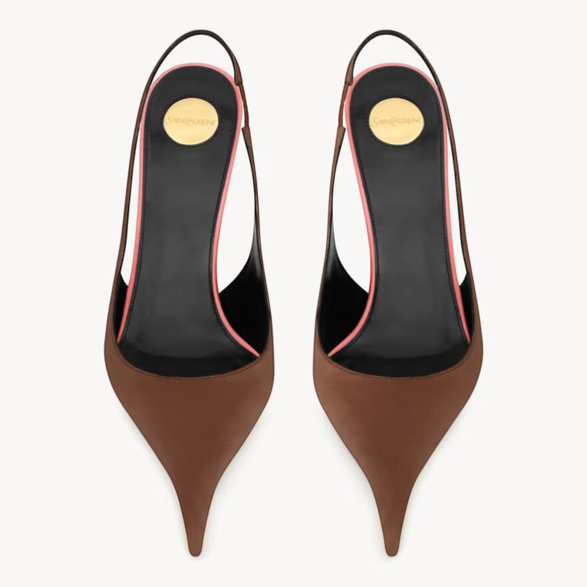 Deroche Slingback Pumps Cappuccino Salmon