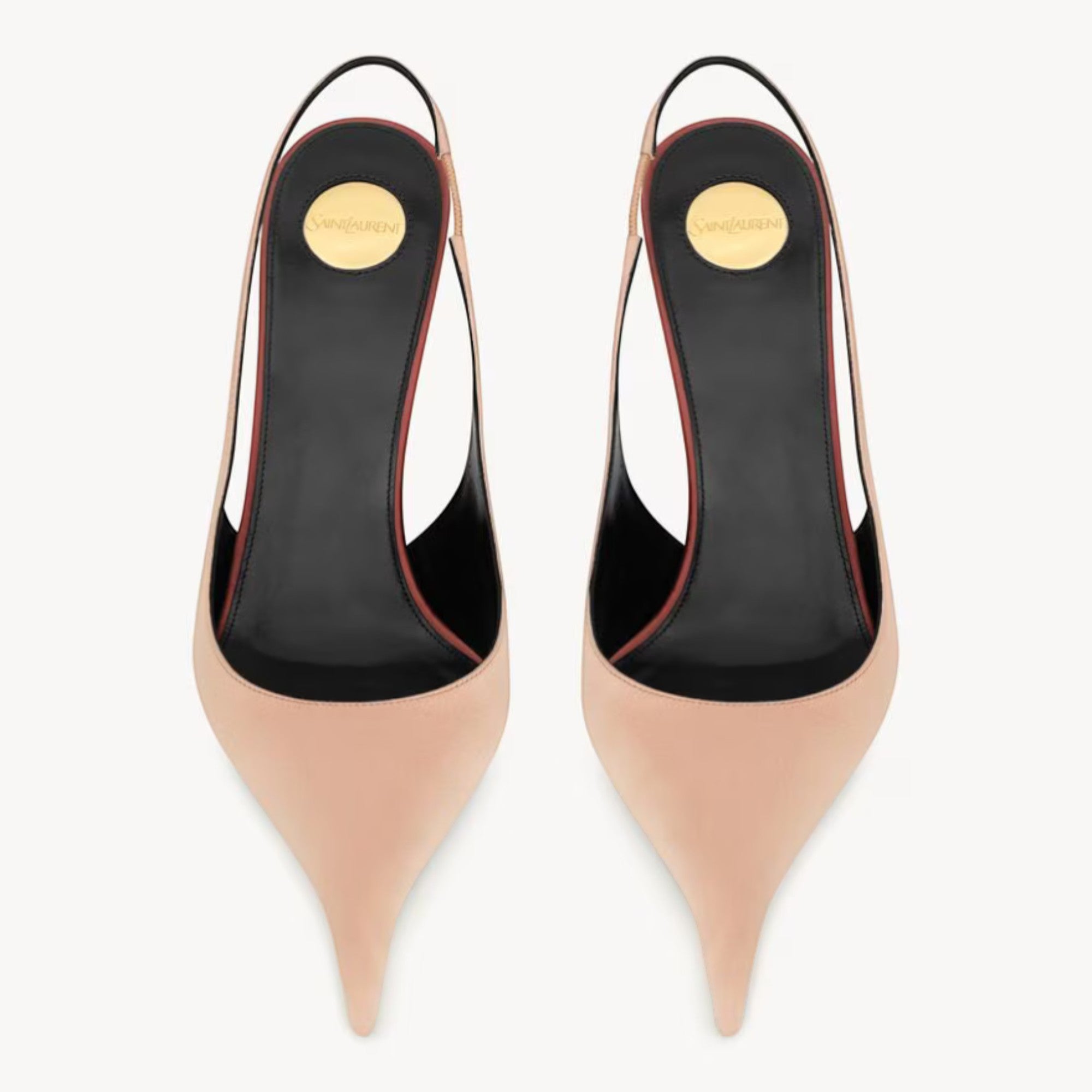 Deroche Slingback Pumps Rose Lingerie Dark Ruggine