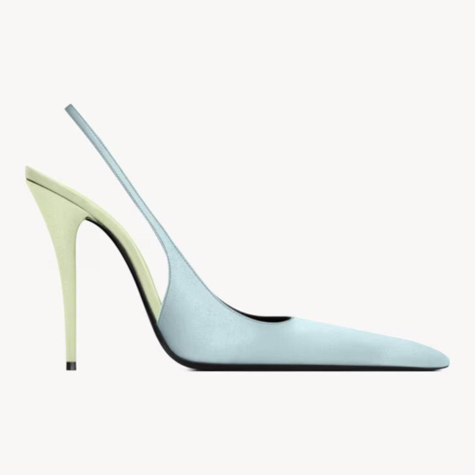 Deroche Slingback Pumps Soft Blue Pastel Green