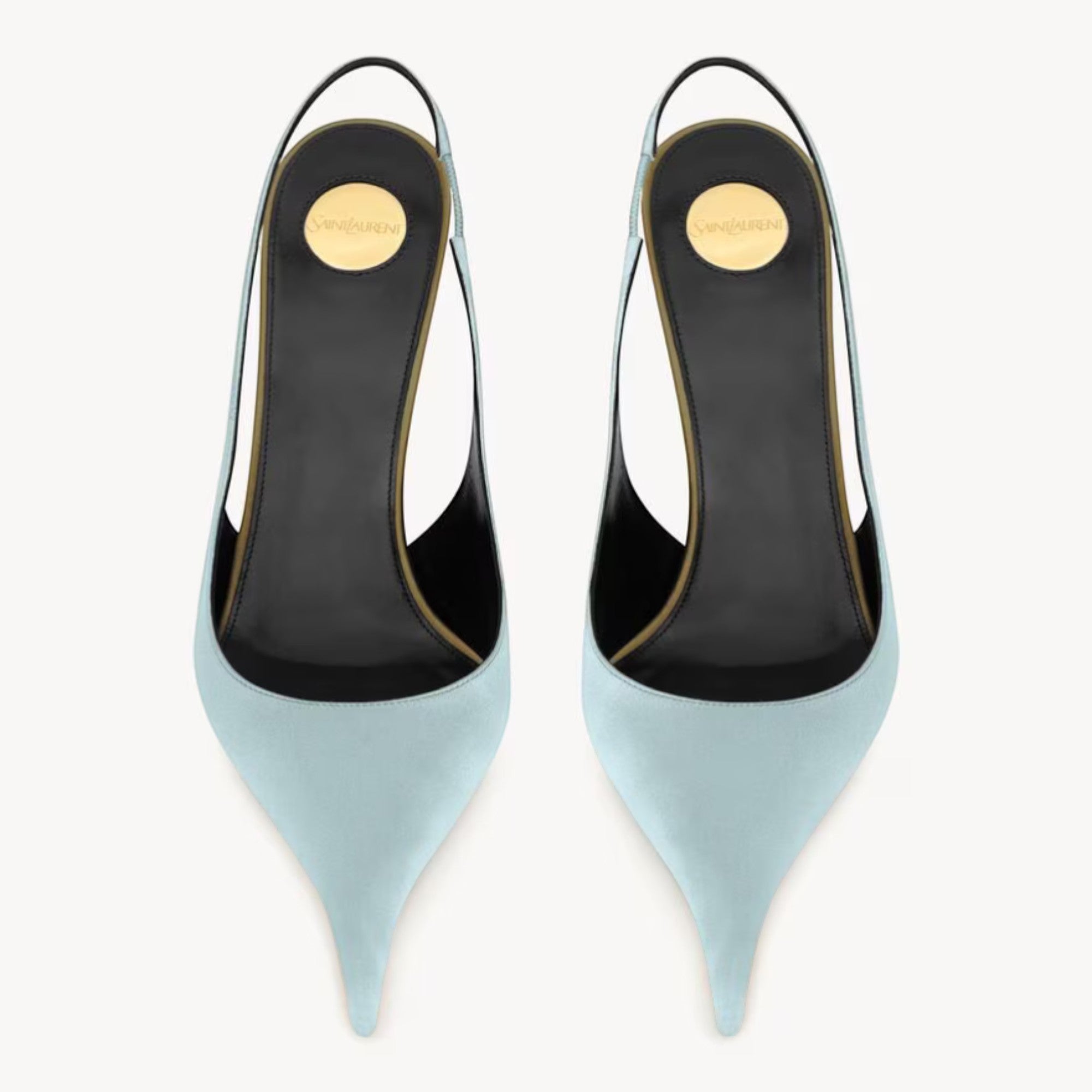 Deroche Slingback Pumps Soft Blue Pastel Green