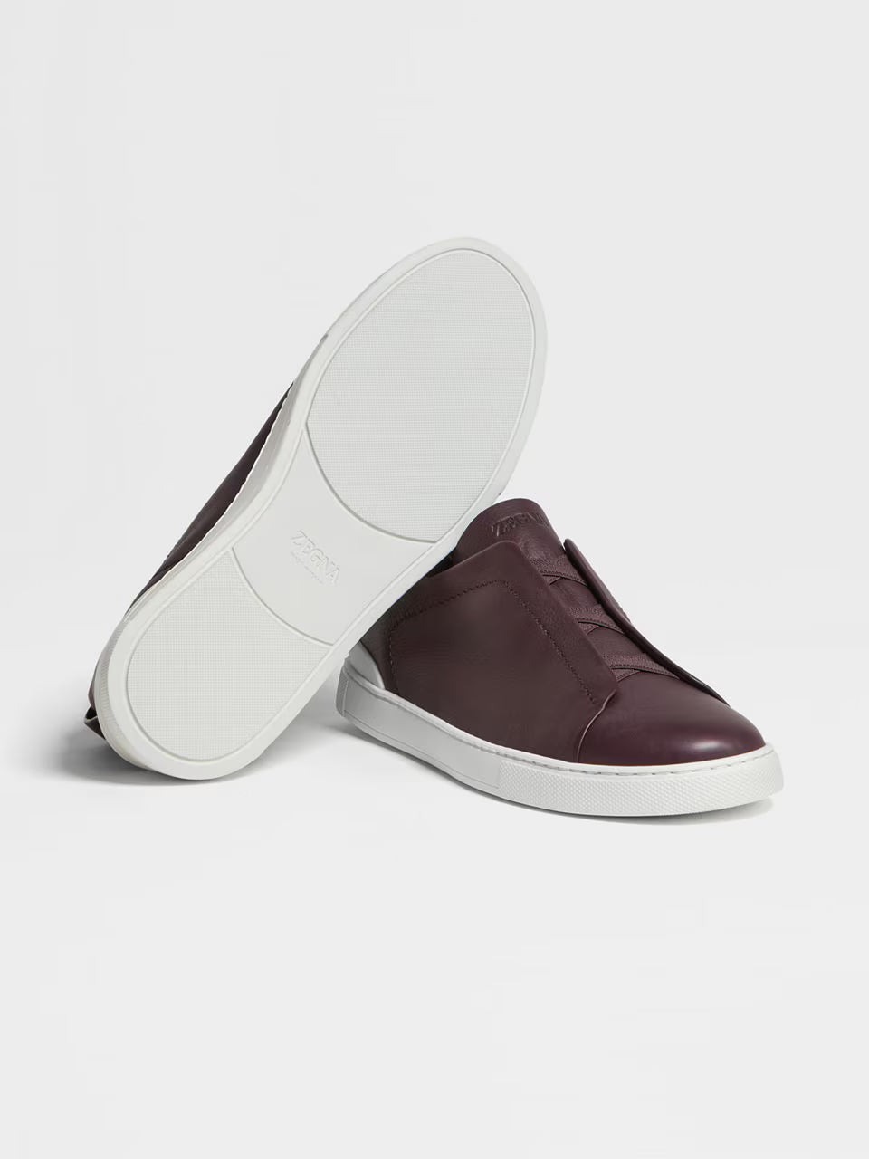 Zegna Dark Purple Triple Stitch™ SECONDSKIN Sneakers