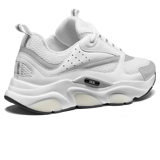 Dior B22 Reflective Calfskin Sneakers White
