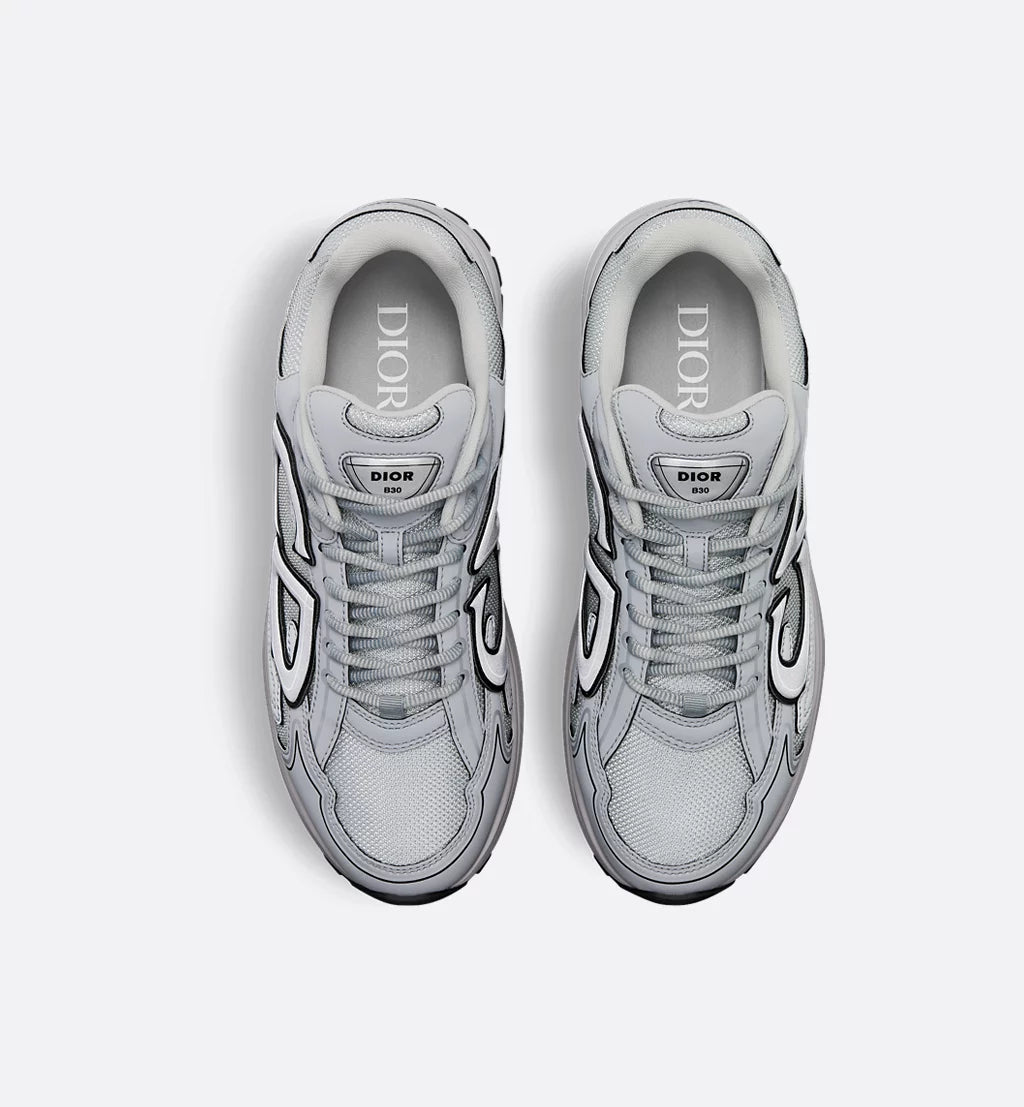 Dior B30 Countdown Sneakers Dior Gray Technical Mesh