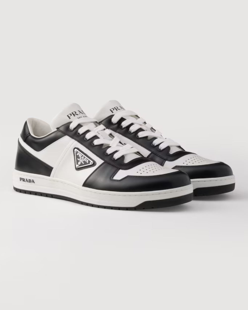 Downtown Leather Sneakers White Black