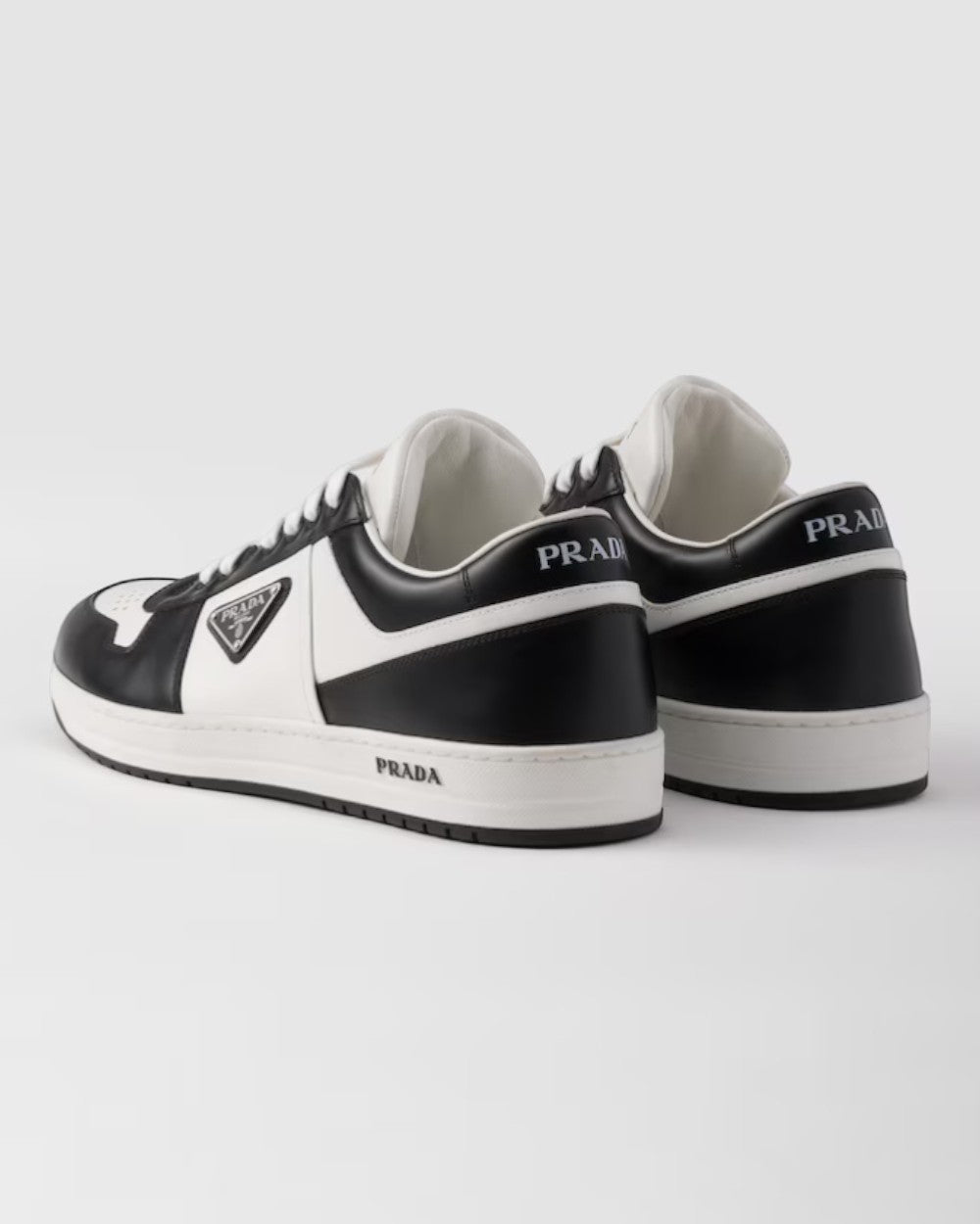 Downtown Leather Sneakers White Black