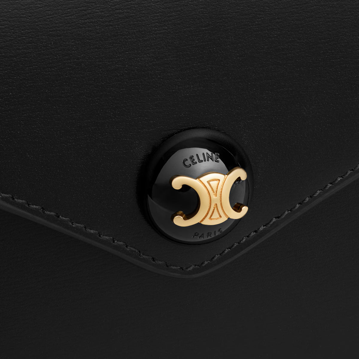 Envelope Wallet on Chain Shiny Calfskin