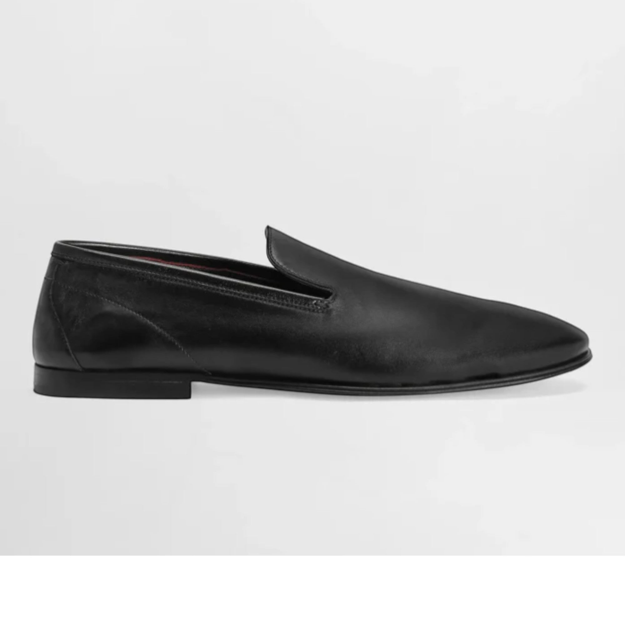 Erice Leather Loafers in Black