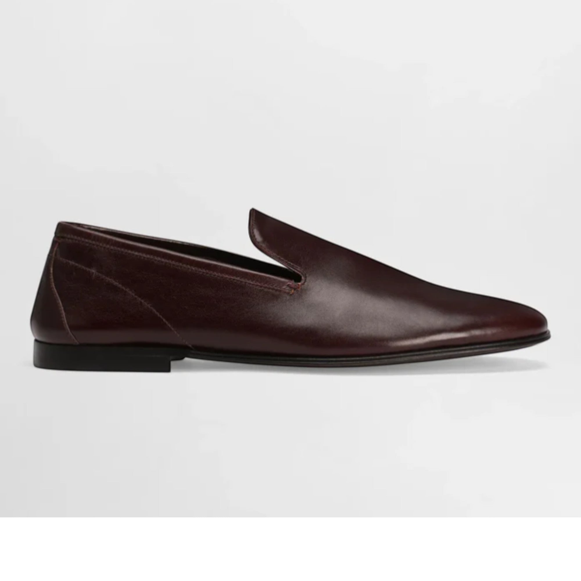 Erice Leather Loafers in Bordeaux