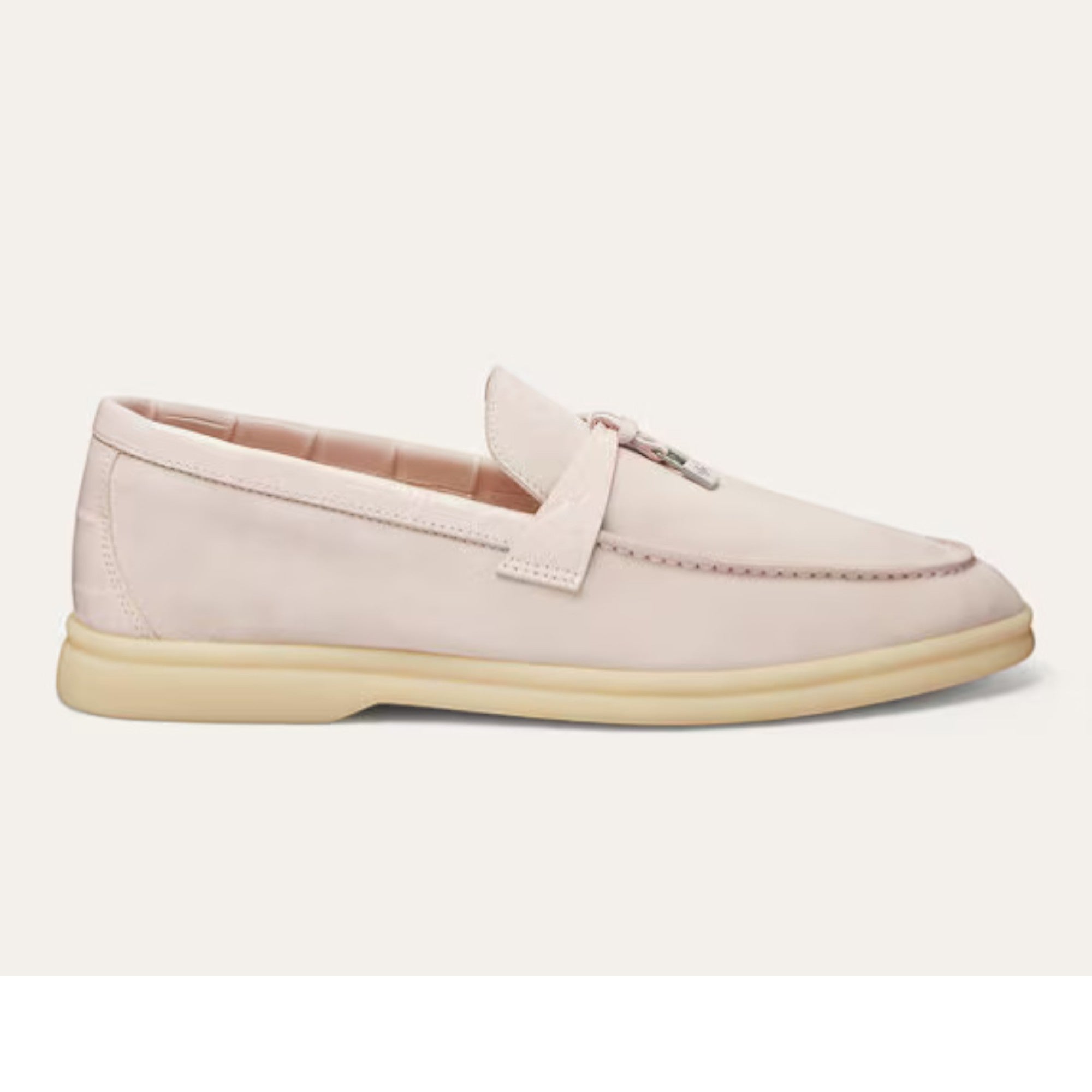 Loro Piana Summer Charms Walk Loafer Whisper Pink
