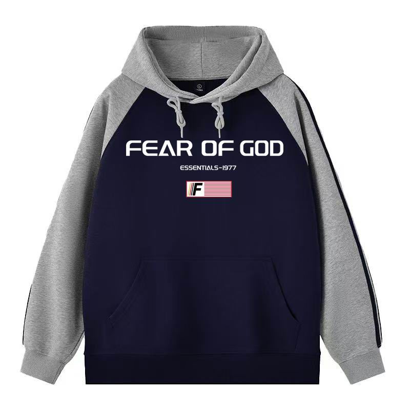 Color-Block Raglan Logo Hoodie