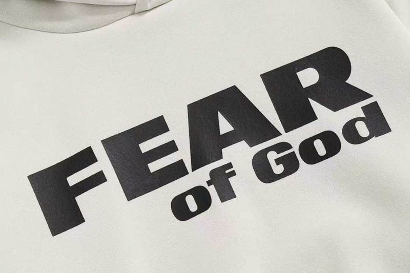 Fear of God Graphic Hoodie Cream