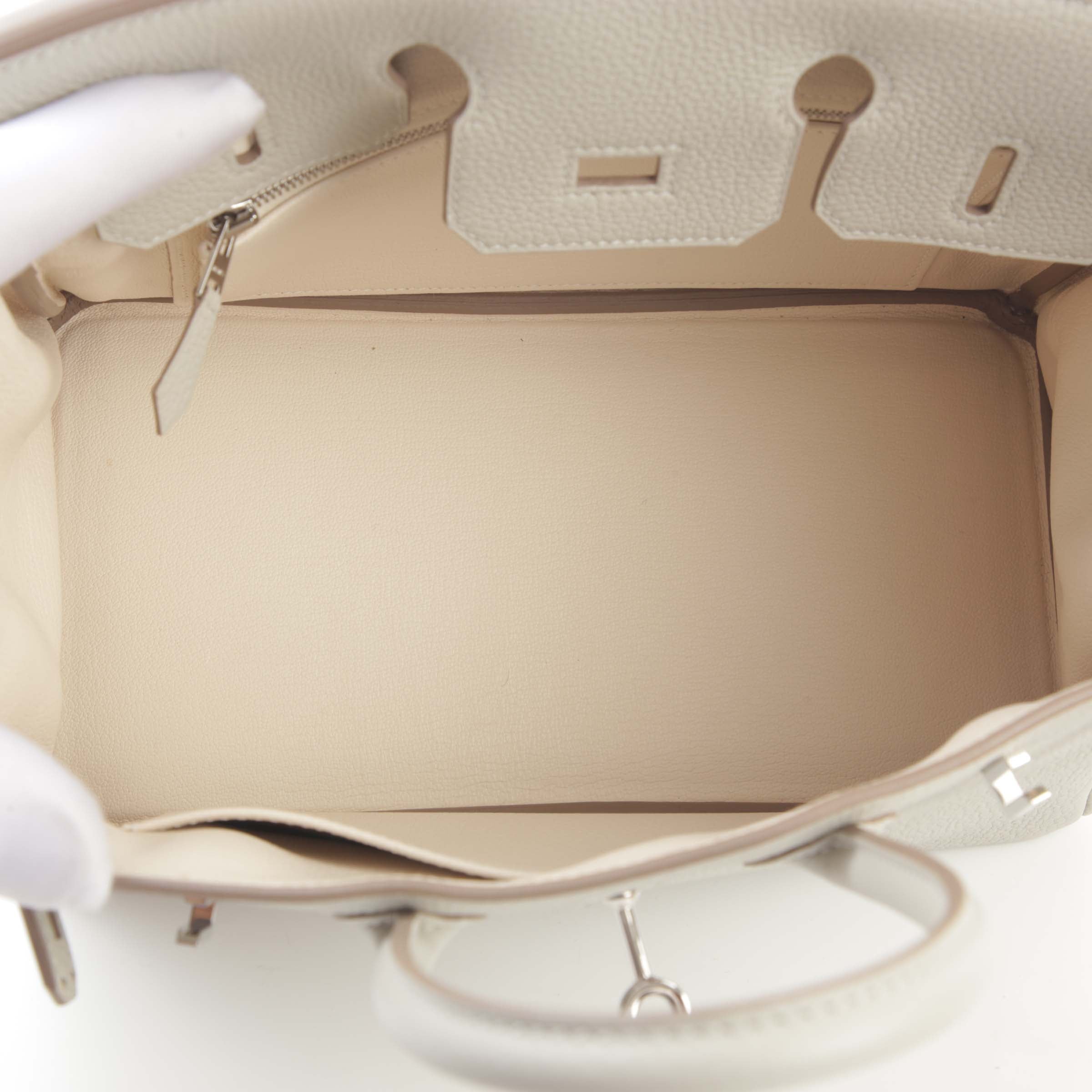 Gris Pale Togo Leather Palladium Hardware