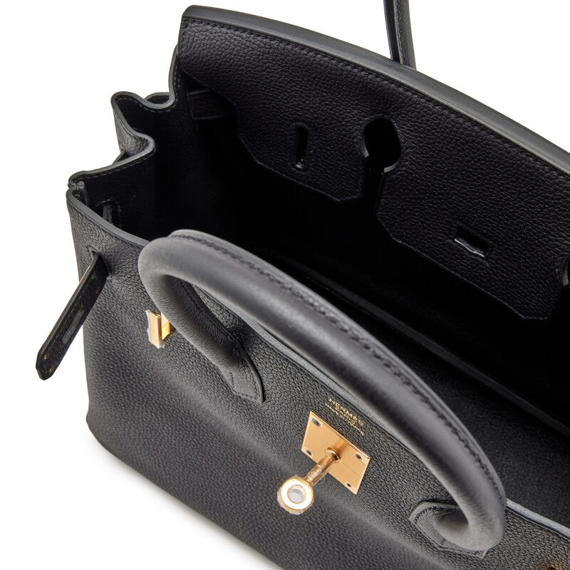 Black Togo Leather