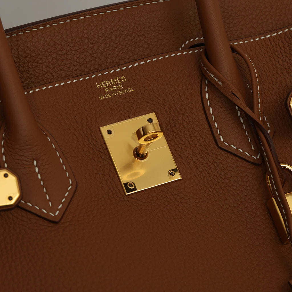 Gold Togo Leather