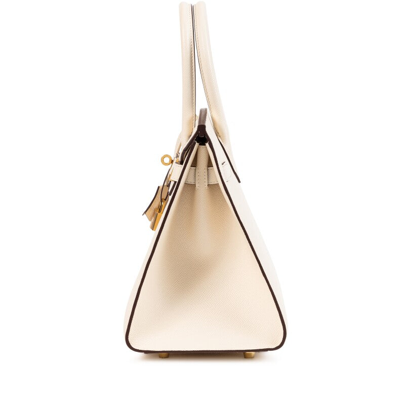Craie Epsom Leather Gold Hardware