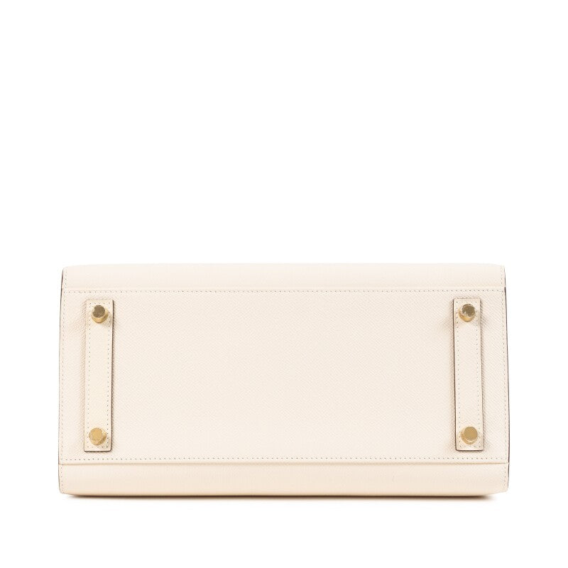 Craie Epsom Leather Gold Hardware