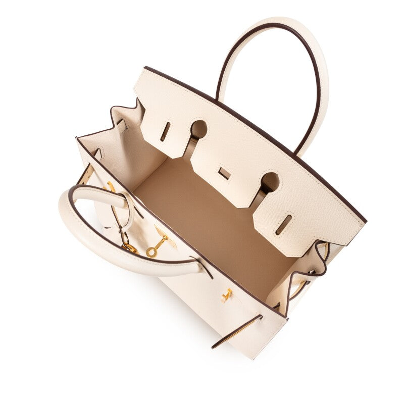Craie Epsom Leather Gold Hardware
