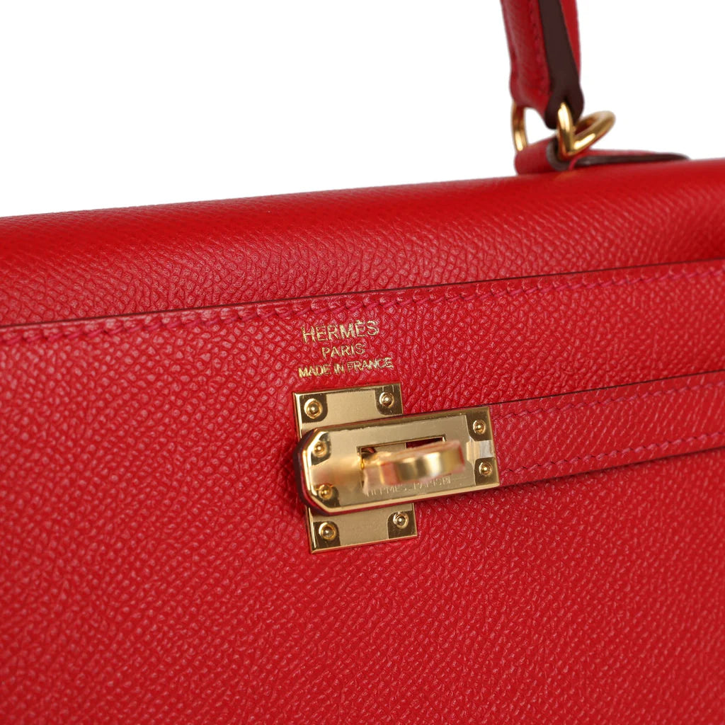Rouge Casaque Epsom Leather Gold Hardware