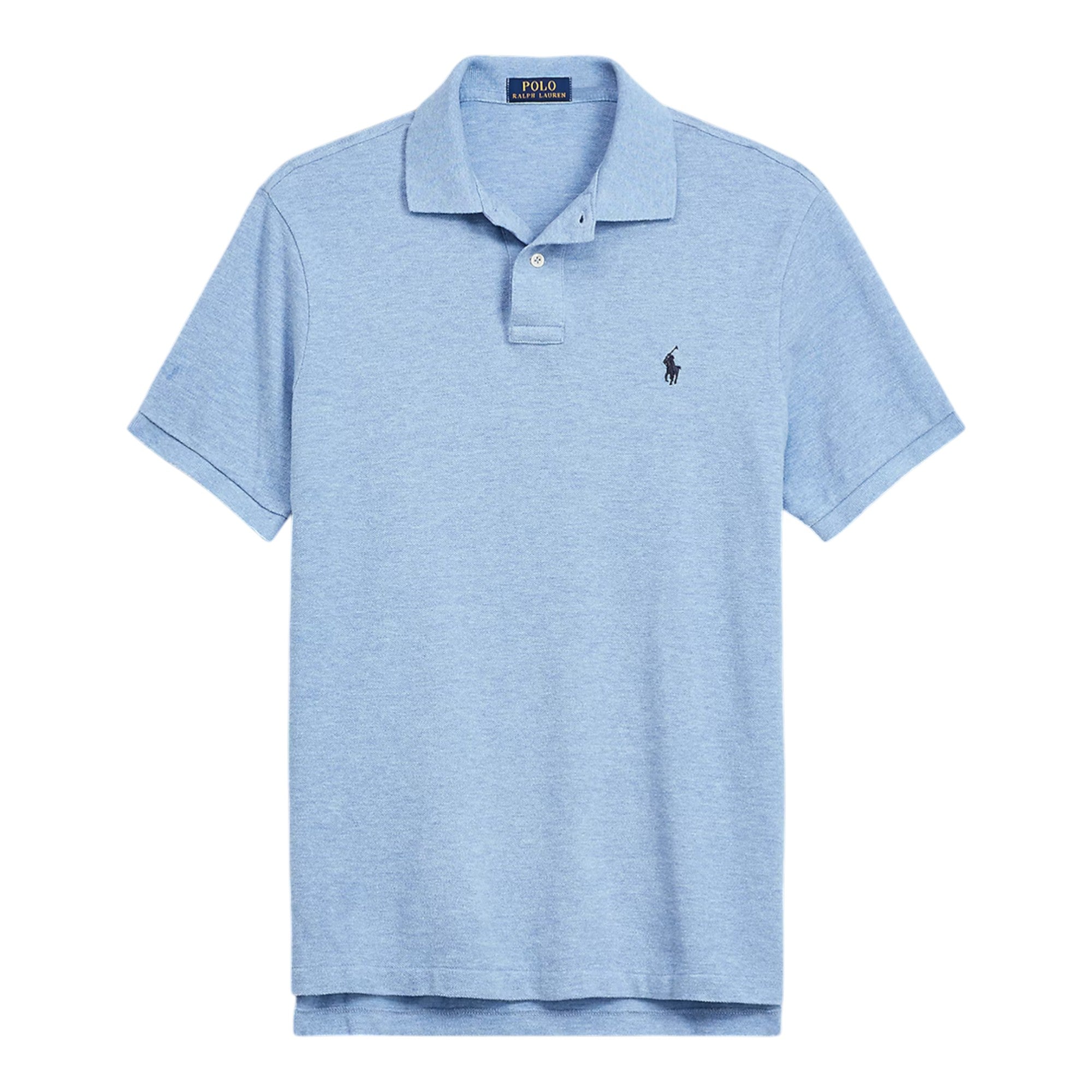 Slim Fit Mesh Heather Polo Shirt