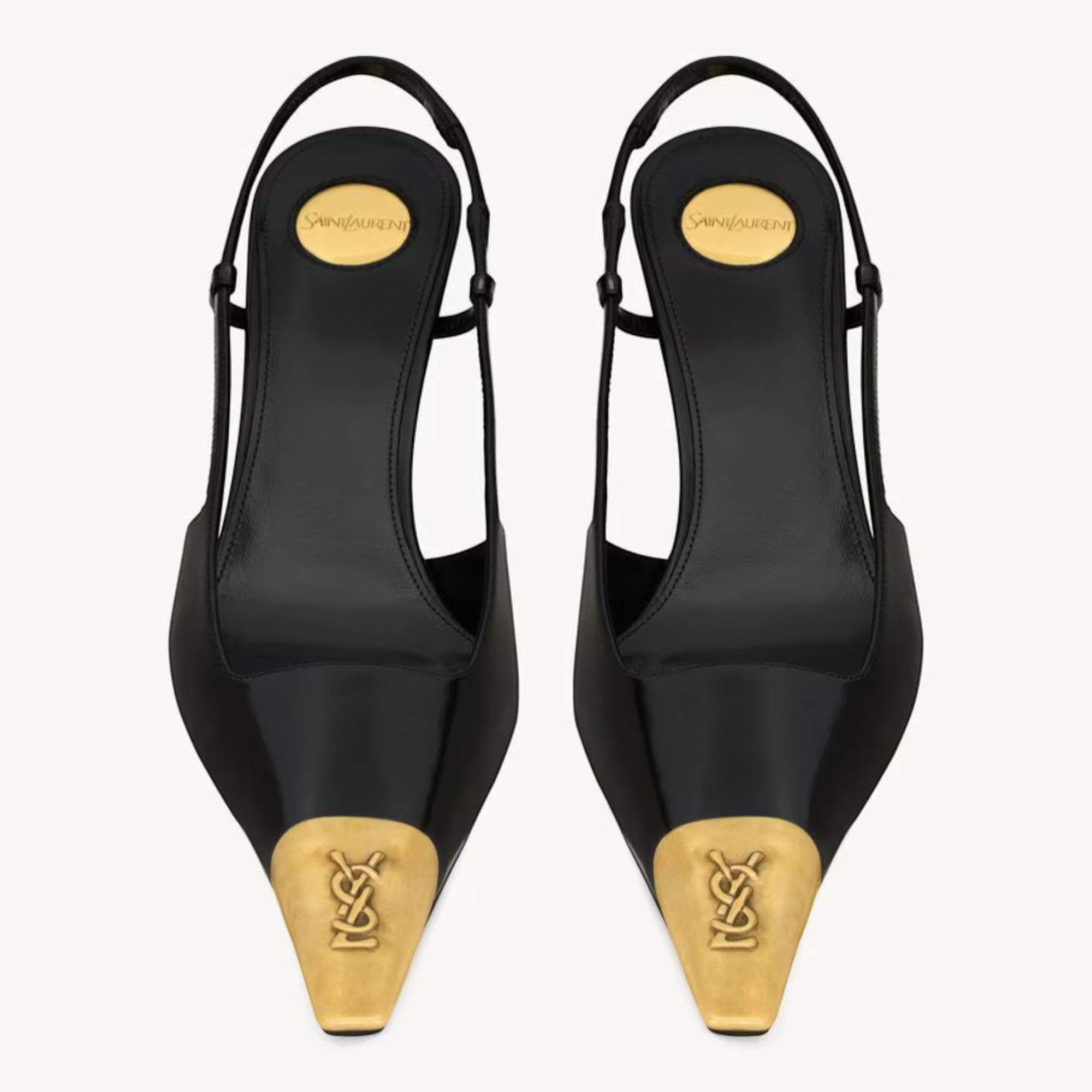 Jeanne Slingback Pumps Black Bronze