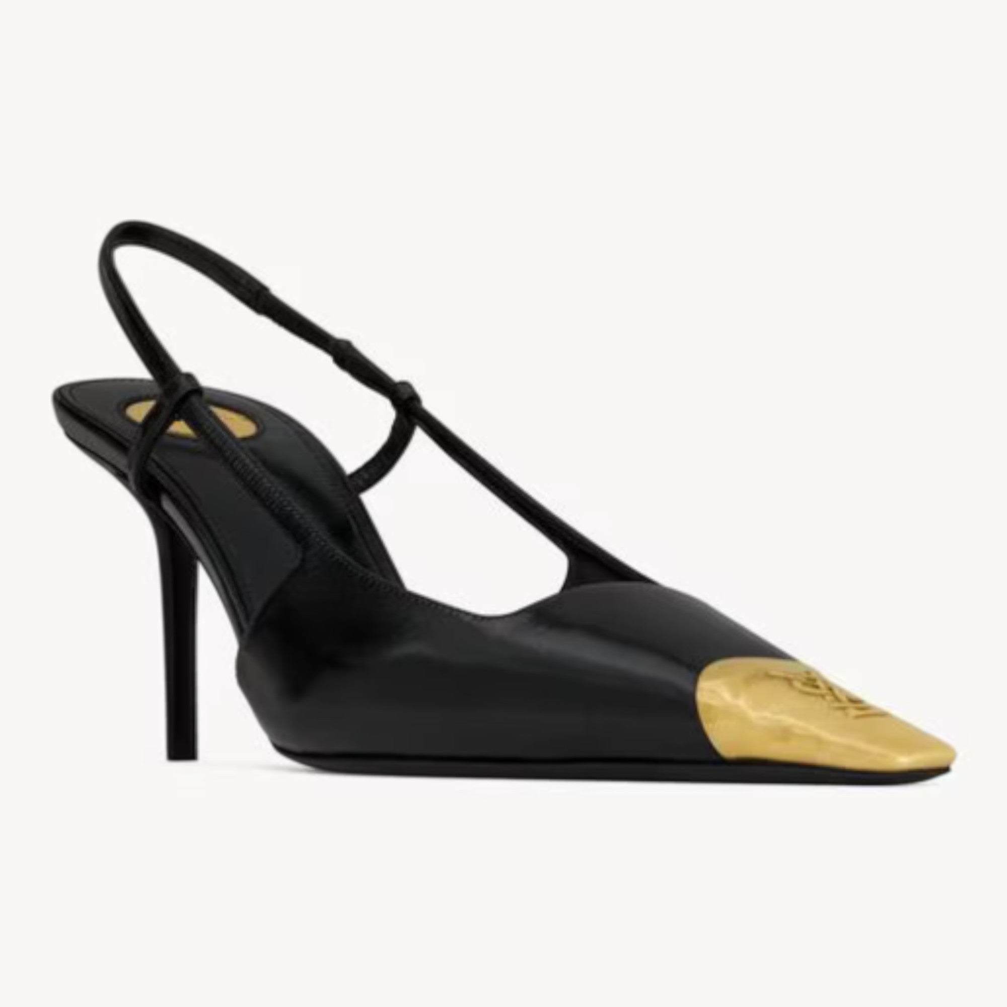 Jeanne Slingback Pumps Black Bronze