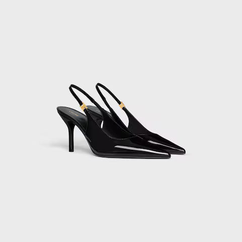 Judy Triomphe Pump Patent Calfskin 85 mm Black