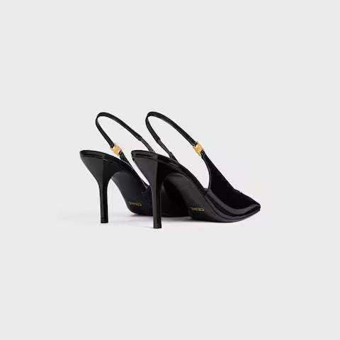 Judy Triomphe Pump Patent Calfskin 85 mm Black