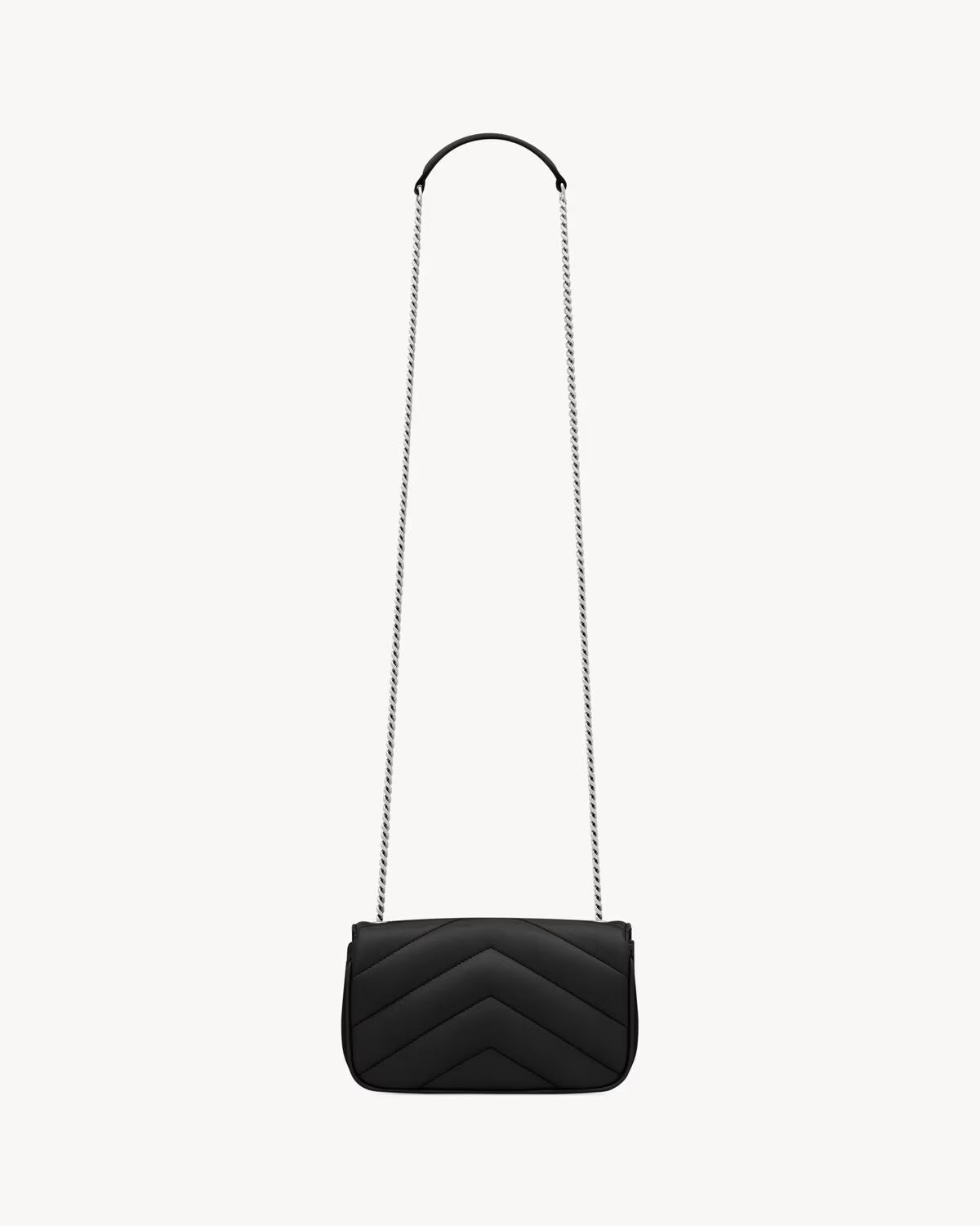Loulou Mini Chain Bag Silver Buckle