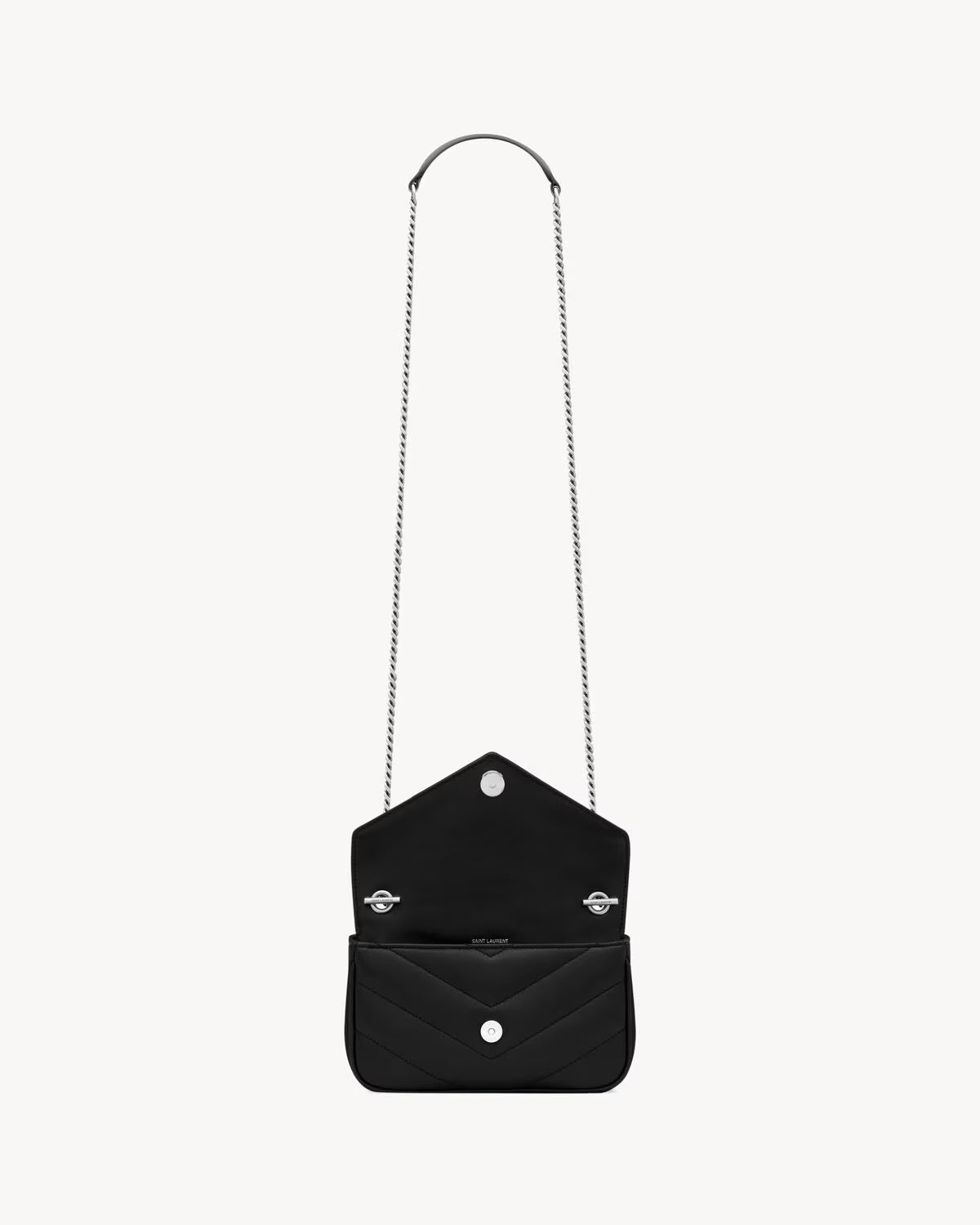Loulou Mini Chain Bag Silver Buckle
