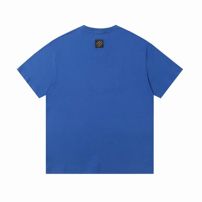LV Vers United Sequin Badge T-Shirt Blue