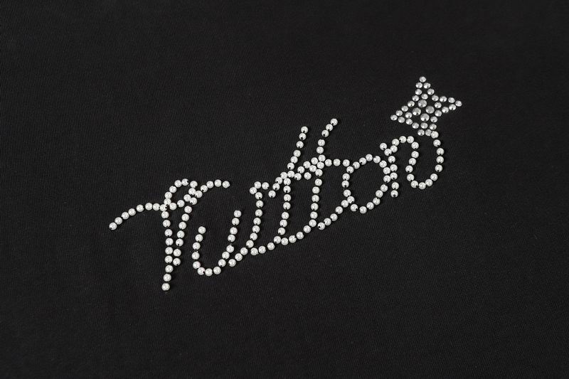 Embellished Signature T-Shirt Black