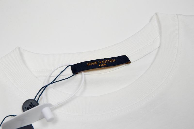 Cursive Signature Embroidered T-Shirt White