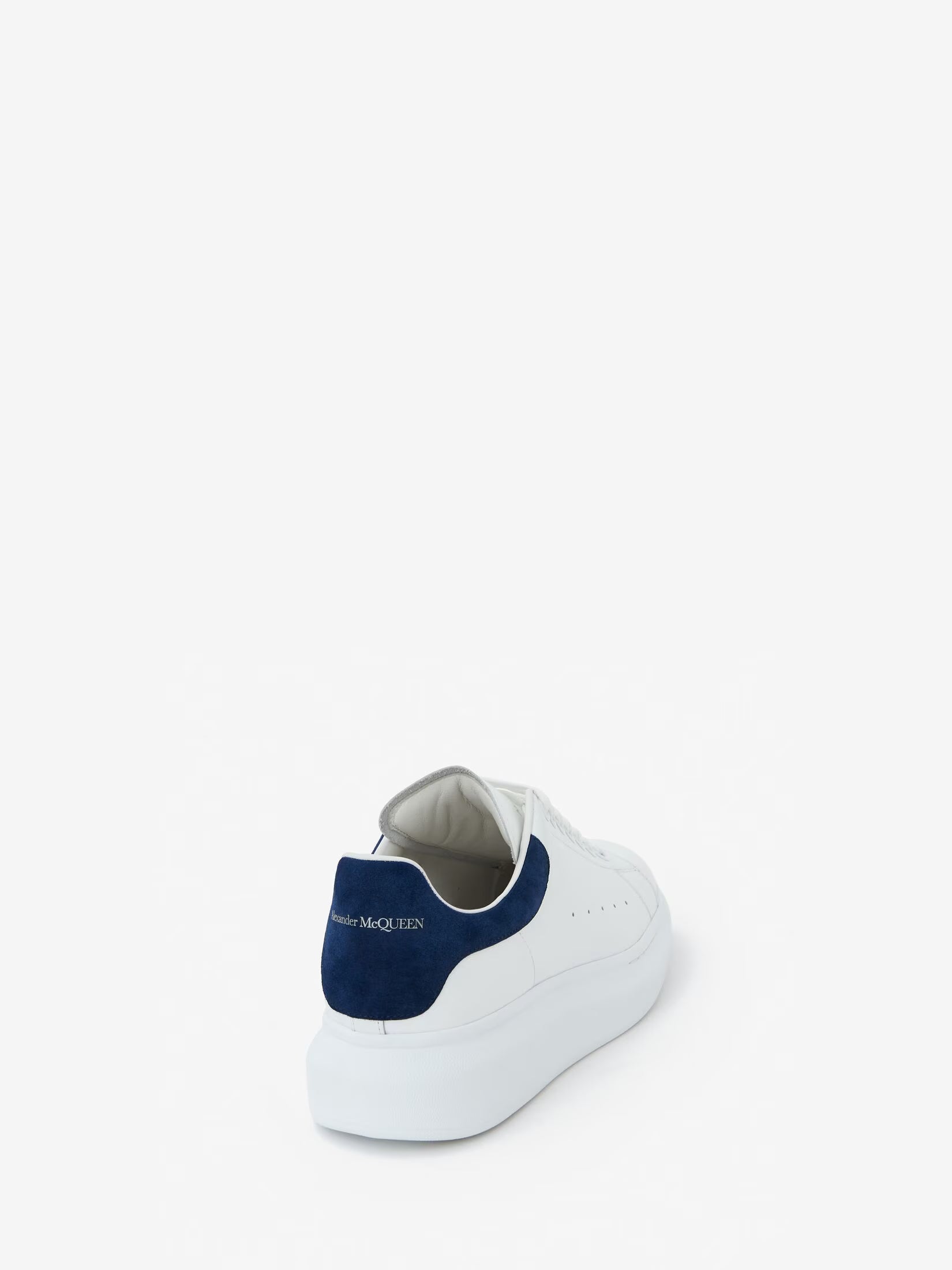 Alexander McQueen Oversized Sneaker in White Paris Blue